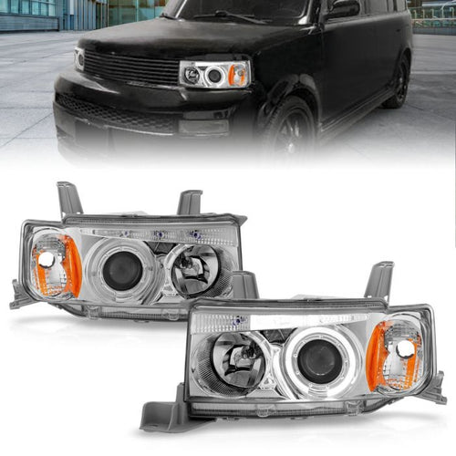 Scion Projector Headlights, Scion Xb Projector Headlights, Xb 04-07 Headlights, Projector Headlights, Chrome Projector Headlights, Anzo Projector Headlights, Headlights