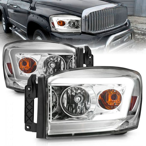 Dodge Crystal Headlights, Ram 1500, Ram 2500, Ram 3500, Dodge 06-08 Crystal Headlights, Dodge 06-09 Crystal Headlights, Crystal Headlights, Dodge Chrome Headlights