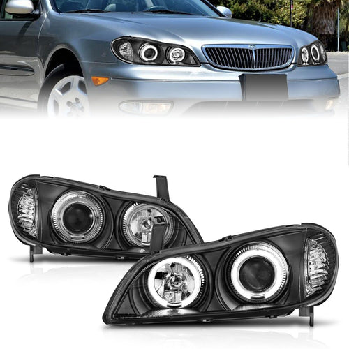 Infiniti Projector Headlight, Infiniti I-30 Headlight, I-35 02-04 Headlight, Chrome Projector Headlight, Anzo Projector Headlight