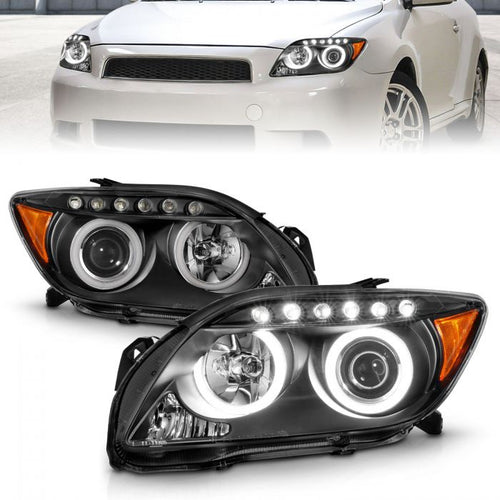 Scion Projector Headlights, Scion TC Projector Headlights, TC 05-10 Headlights, Projector Headlights, Black Projector Headlights, Anzo Projector Headlights, Headlights