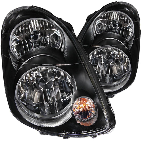 Infiniti Projector Headlight, Infiniti G35 Headlight, G35 03-05 Headlight, Black Projector Headlight, Anzo Projector Headlight