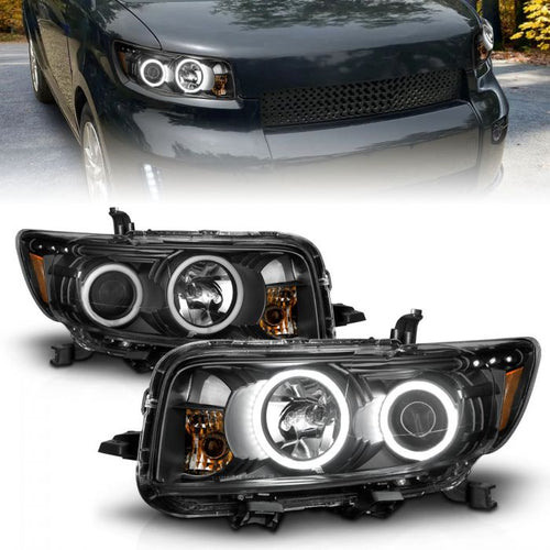 Scion Projector Headlights, Scion Xb Headlights, Xb 08-10 Headlights, Projector Headlights, Black Projector Headlights, Headlights, 08-10 Projector Headlights, Spyder Headlights