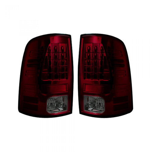 Dodge Tail Lights, Dodge RAM Tail Lights, RAM 1500 09-18 Tail Lights, RAM 2500 10-18 Tail Lights, RAM 3500 10-18 Tail Lights, Dark Red Smoked Tail Lights, Recon Tail Lights
