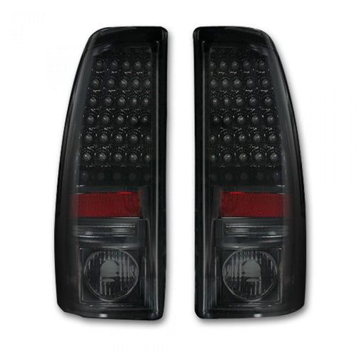 Chevy Silverado Tail Lights, GMC Sierra Tail Lights, Sierra 99-07 Tail Lights, Tail Lights, Smoked Tail Lights, Recon Tail Lights