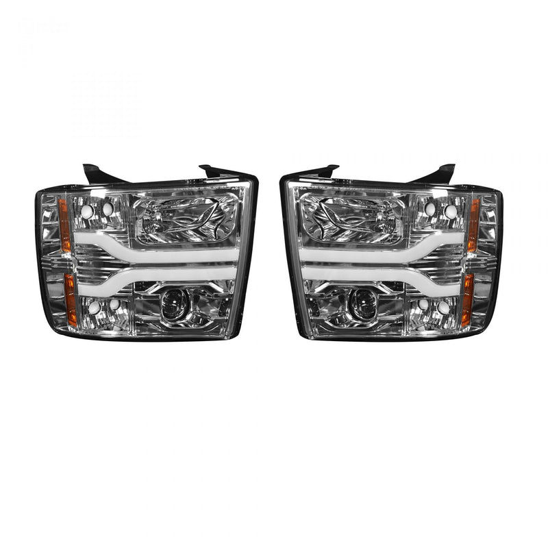 Chevy Silverado Headlights, Silverado Projector Headlights, Silverado 07-13 Headlights, Clear Headlights, Recon Projector Headlights