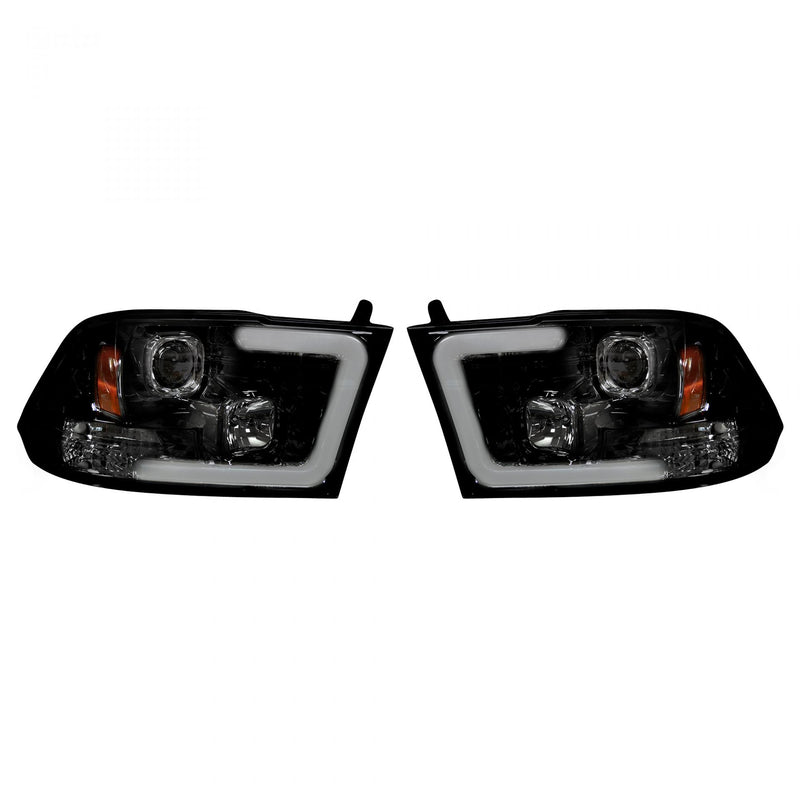 Dodge RAM 1500 09-19 & 2500/3500 10-18 Projector Headlights Smoked/Black