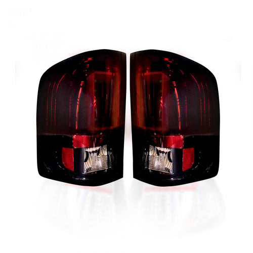 Chevy Tail Lights, Silverado Tail Lights, Silverado 07-14 Tail Lights, Red Smoked Tail Lights, Recon Tail Lights,  GMC Tail Lights, Sierra Tail Lights, Sierra 07-14 Tail Lights