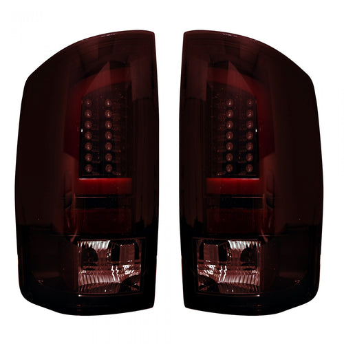 Dodge Tail Lights, Dodge RAM Tail Lights, RAM 1500 02-06 Tail Lights, RAM 2500 03-06 Tail Lights, RAM 3500 03-06 Tail Lights, Dark Red Smoked Tail Lights, Recon Tail Lights
