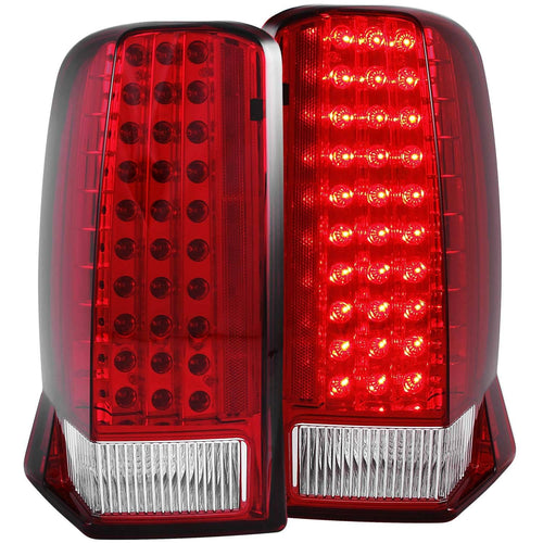 Cadillac Tail Lights, Escalade Tail Lights, Escalade Esv Tail Lights, Red Clear Tail Lights, Anzo Tail Lights