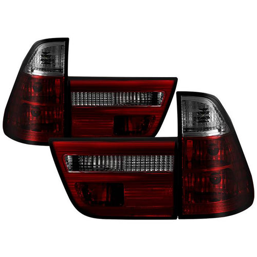 BMW X5 Tail Lights, 00-06 Tail Lights, BMW Tail Lights, X5 Tail Lights, Spyder Tail Lights, Euro Tail Lights, Red Smoke Tail Lights, BMW X5,