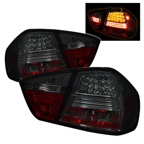BMW E90 Tail Light, BMW 3-Series Tail Lights, 06-08 Tail Lights, BMW Tail Lights, 3-Series Tail Lights, Spyder Tail Lights, Tail Lights, Smoke Tail Lights, BMW 3-Series, LED Tail Light