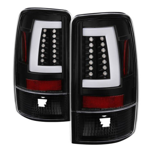 Chevy Suburban Tail Lights, Tahoe Tail Lights, GMC Yukon Tail Lights, Yukon XL Tail Lights, 2000-2006 Tail Lights, Denali XL Tail Lights, GMC Yukon Denali Tail Lights, 2001-2006 Tail Lights, Spyder LED Tail Lights, LED Tail Lights, Euro Style Tail Lights, Black Tail Lights, 1500 Tail Lights, 2500 Tail Lights