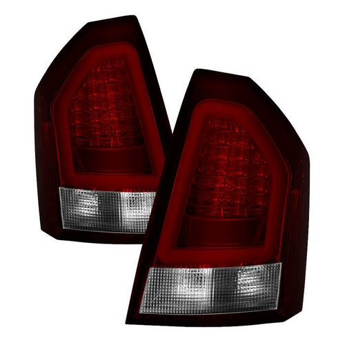 Chrysler LED Tail Lights, Chrysler 300 Tail Lights, 05-07 Version 2 Tail Lights, LED Tail Lights, Red Clear Tail Lights, Spyder Tail Lights