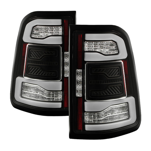 Dodge Tail Lights, Dodge Ram Tail Lights, Ram 19-20 Tail Lights, LED Tail Light, Black Tail Lights, Spyder Tail Lights