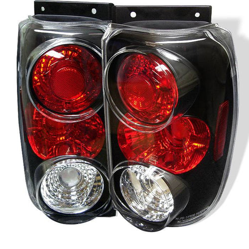 Ford Tail Lights, Ford Explorer Tail Lights, Ford 95-97 Tail Lights, Euro Style Tail Lights, Black Tail Lights, Spyder Tail Lights