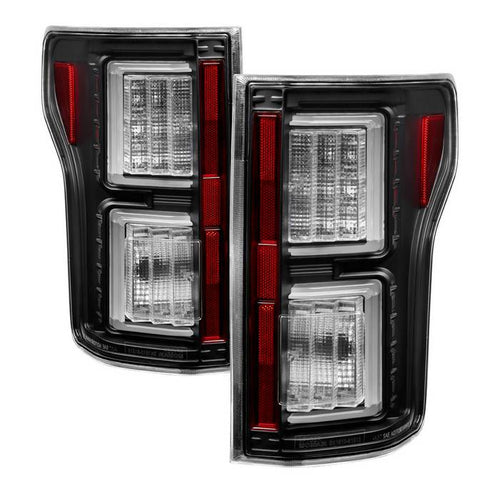 Ford Tail Lights, F150 Tail Lights, F150 18-19 Tail Lights, Black Tail Lights, Spyder Tail Lights