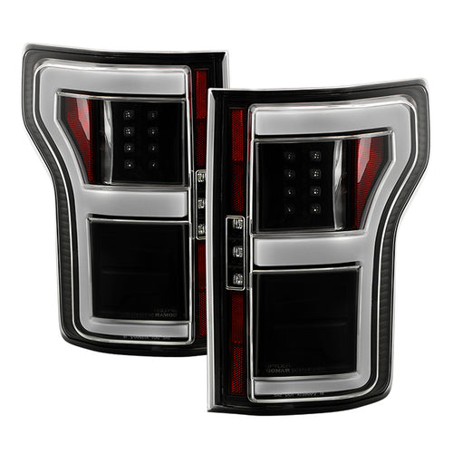Ford Tail Lights, F150 Tail Lights, F150 18-20 Tail Lights, Black Tail Lights, Spyder Tail Lights