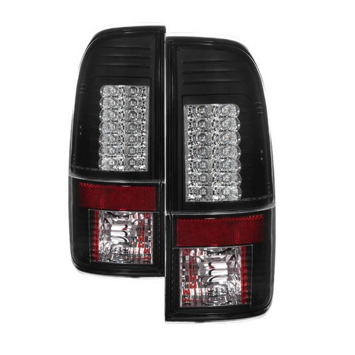 Ford Tail Lights, Ford F150 Tail Lights, Ford 97-03 Tail Lights, Ford F250 Tail Lights, Ford F350 Tail Lights, Ford F450 Tail Lights, Ford F550 Tail Lights, Ford Super Duty Tail Lights, Ford 99-07 Tail Lights, Tail Lights, Black Tail Lights, Spyder Tail Lights