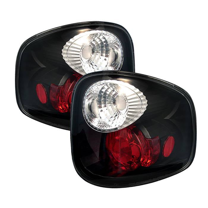 Ford Tail Lights, Ford F150 Tail Lights, Ford 97-00 Tail Lights, Tail Lights, Black Tail Lights, Spyder Tail Lights