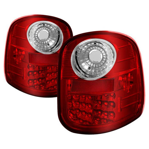 Ford Tail Lights, Ford F150 Tail Lights, Ford 97-03 Tail Lights, LED Tail Lights, Red Clear Tail Lights, Spyder Tail Lights