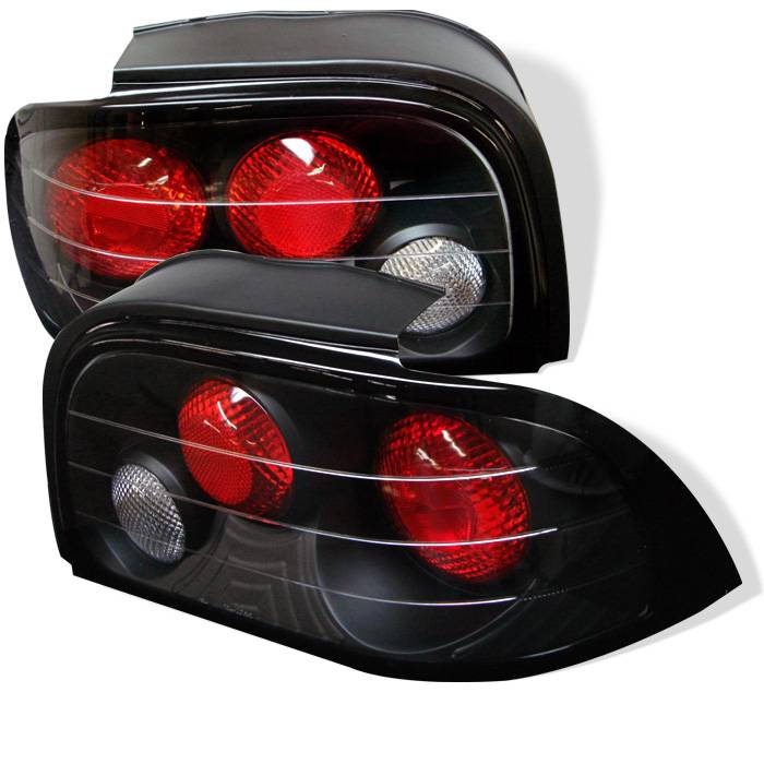 Ford LED Tail Lights, Ford Mustang Tail Lights, 94-95 Tail Lights, Black Tail Lights, Spyder Tail Lights