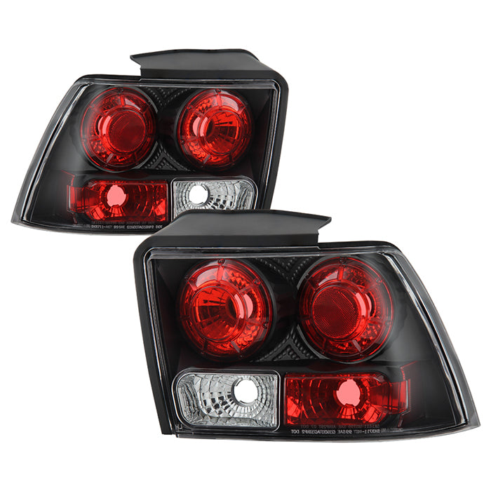 Ford LED Tail Lights, Ford Mustang Tail Lights, 99-04 Tail Lights, Black Tail Lights, Spyder Tail Lights
