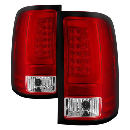 GMC LED Tail Lights, Sierra 1500 Tail Lights, Sierra 2500HD Tail Lights, Sierra 3500HD Tail Lights, Red Clear Tail Lights, Spyder Tail Lights