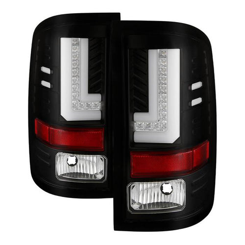 GMC LED Tail Lights, Sierra 1500 Tail Lights, Sierra 2500HD Tail Lights, Sierra 3500HD Tail Lights, Black Tail Lights, Spyder Tail Lights