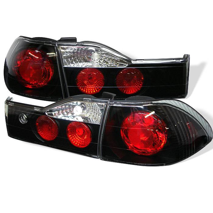Honda Tail Lights, Euro Style Tail Lights, Honda Accord Tail Lights, Accord Tail Lights, Tail Lights, 01-02 Tail Lights, Black Tail Lights, Spyder Tail Lights