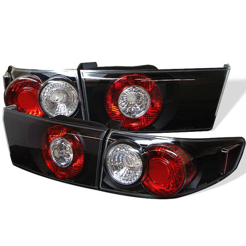 Honda Tail Lights, Euro Style Tail Lights, Tail Lights, Honda Accord Tail Lights, 03-05 Tail Lights, Accord Tail Lights, Black Tail Lights, Spyder Tail Lights