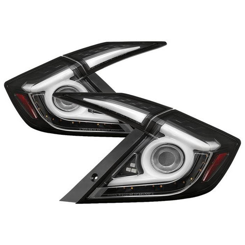 Honda LED Tail Lights, Civic Tail Lights, Civic 16-19 Tail Lights, Black Tail Lights, Spyder Tail Lights, LED Tail Lights