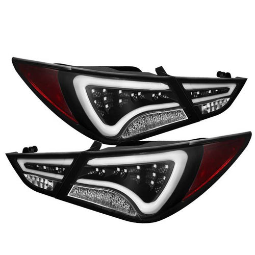 Hyundai Tail Lights, Hyundai Sonata Tail Lights, LED Tail Lights, 11-14 Tail Lights, Sonata Tail Lights, Black Tail Lights, Spyder Tail Lights