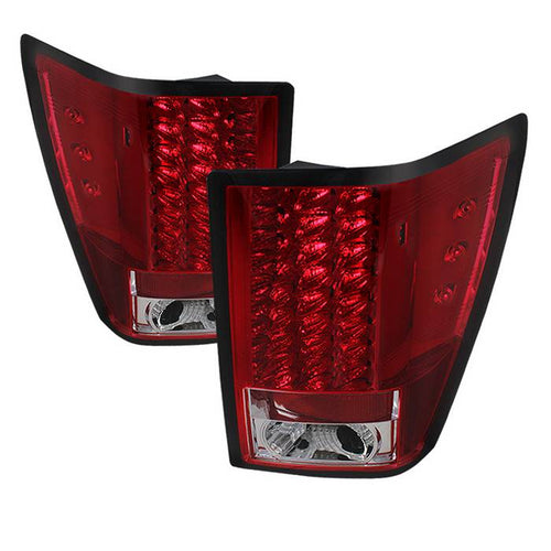 Jeep Tail Lights, Jeep Grand Tail Lights, Cherokee Tail Lights, 07-10 Tail Lights, LED Tail Lights, Red Clear Tail Lights, Spyders Tail Lights, Tail Lights