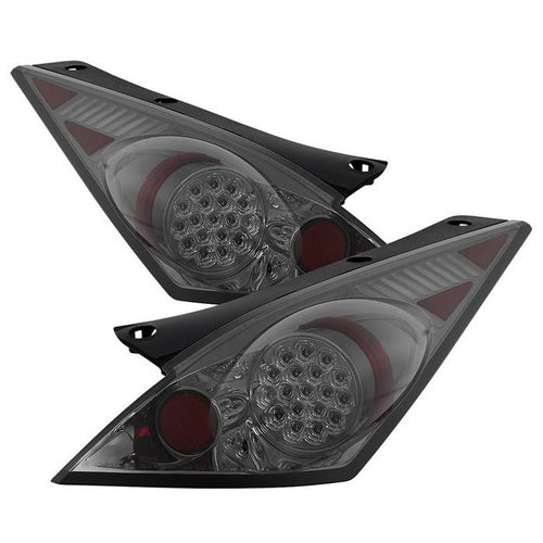 Nissan Tail Lights, Nissan 350Z Tail Lights, 03-05 Tail Lights, LED Tail Lights, Smoke Tail Lights, Spyder Tail Lights