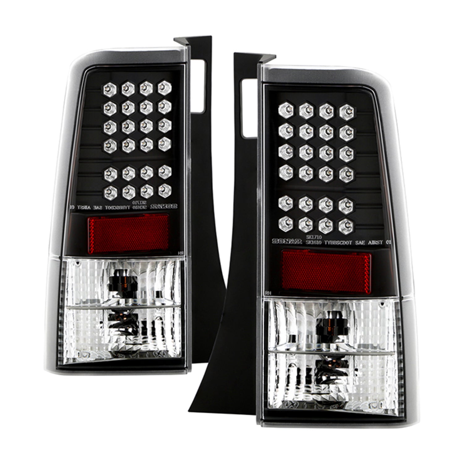 Spyder Scion XB 03-07 Version 2 LED Tail Lights Black ALT-YD-TSXB03-LED-V2-BK