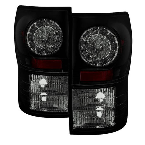 Toyota Tail Lights, Tundra Tail Lights, Tundra 07-13 Tail Lights, LED Tail Lights, Black Smoke Tail Lights, Spyder Tail Lights