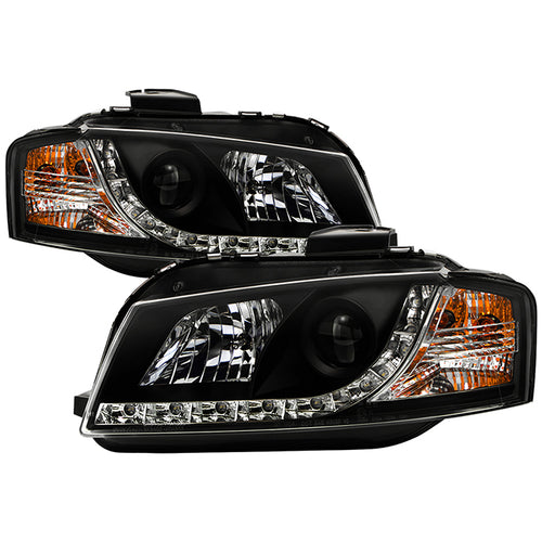 Audi A3 Headlights, A3 Headlights, Audi Headlights, 06-08 Audi Headlights, Spyder Headlights, Headlights, Black Headlights, Headlights, Audi Headlights, A3 Headlights,