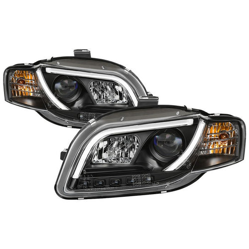 Audi A4 Headlights, A4 Headlights, Audi Headlights, 06-08 Audi Headlights, Spyder Headlights, LED  Headlights, Black Headlights, Headlights, Audi Headlights, A4 Headlights,