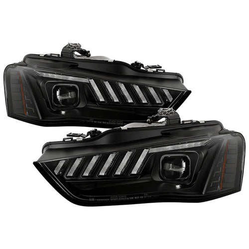 Audi A4 Headlights, A4 Headlights, S4 Headlights, Audi Headlights,2013-2016 Audi Headlights, Spyder Headlights, Headlights, Black Headlights, Audi A4, Audi S4, A4 Headlights