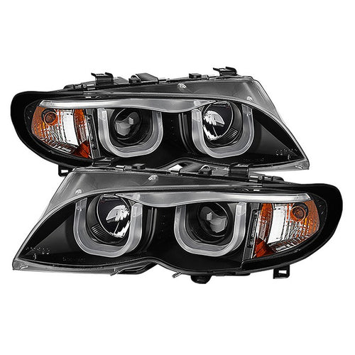 BMW 3-Series Headlights, 3-Series Headlights, BMW Headlights,02-05 BMW Headlights, Spyder Headlights, Projector Headlights, Black Headlights, BMW 3-Series,