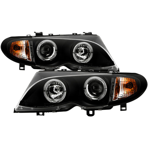 BMW 3-Series Headlights, 3-Series Headlights, BMW Headlights,02-05 BMW Headlights, Spyder Headlights, Projector Headlights, Black Headlights, BMW 3-Series,