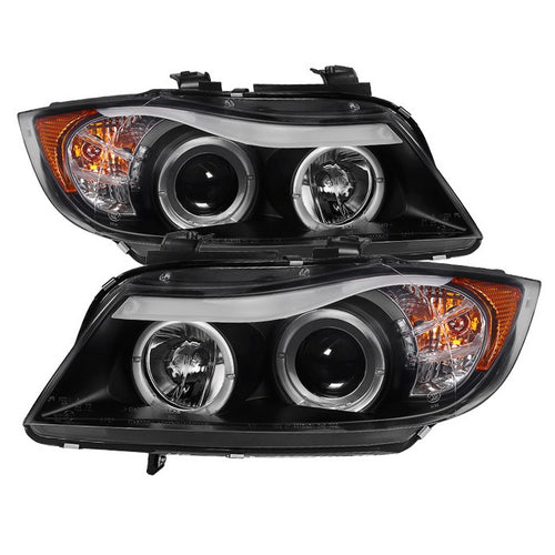 BMW E90 Headlights, BMW 3-Series Headlights, 06-08 Headlights, BMW Headlights, 3-Series Headlights, Spyder Headlights, Projector Headlights, Headlights, Black Headlights, BMW 3-Series