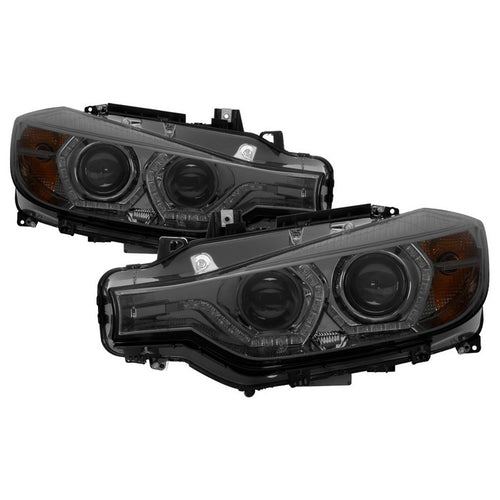 Spyder Headlights, Projector Headlights, BMW Headlights, BMW F30 Headlights, BMW 3 Series Headlights, F30 12-14 Headlights, Smoke Headlights