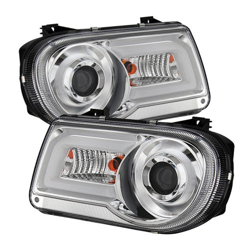 Chrysler Projector Headlights, Chrysler 300C Headlights, Projector Headlights, 300C Headlights, 05-10 Headlights, Chrome Headlights, Spyder Headlights