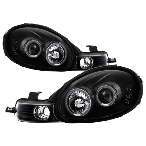 Dodge Projector Headlights, Projector Headlights , Dodge Neon Headlights, 00-02 Projector Headlights, Neon Projector Headlights, Black Projector Headlights