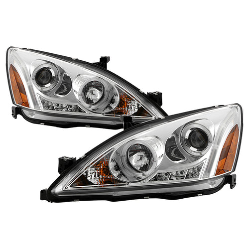 Honda Projector Headlights, Honda Accord Headlights, Accord 03-07 Headlights, Projector Headlights, Chrome Projector Headlights, Headlights, Spyder Headlights