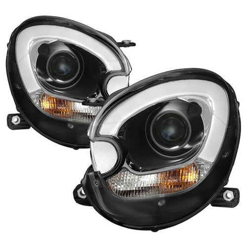 Mini Projector Headlights, Mini Cooper Projector Headlights, Mini 11-16 Projector Headlights, Black Projector Headlights, Projector Headlights, Spyder Projector Headlights