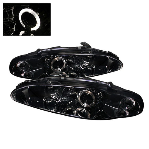 Mitsubishi Projector Headlights, Mitsubishi Eclipse Headlights, 95-96 Projector Headlights, Smoke Projector Headlights, Spyder Projector Headlights
