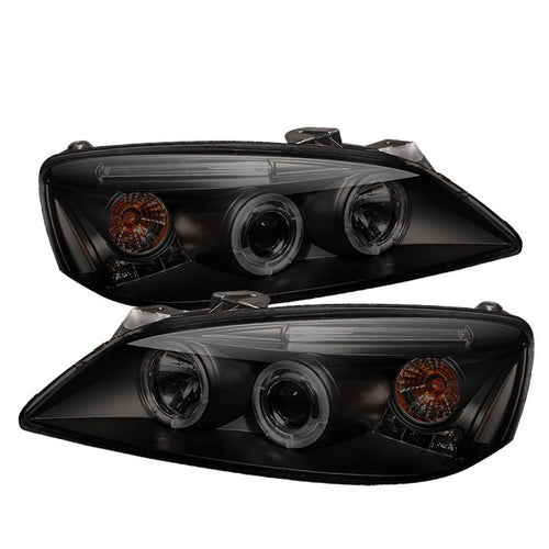 Pontiac Projector Headlights, Pontiac G6 2/4DR Headlights, 05-08 Projector Headlights, Black Smoke Headlights, Spyder Projector Headlights, G6 2/4DR Projector Headlights