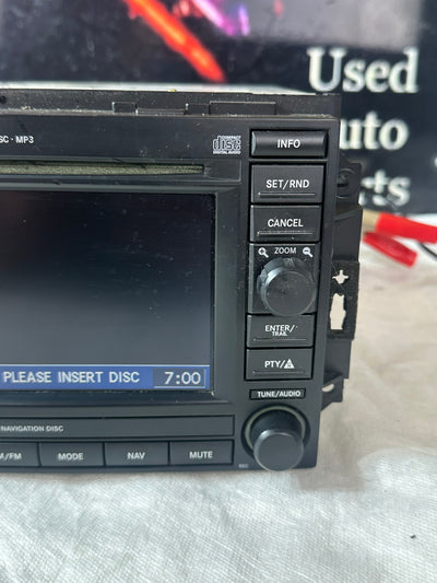 2005-2007 Chrysler 300 Am Fm Cd Player Radio Receiver Navigation Display Screen